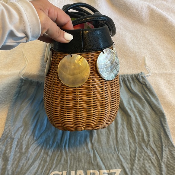 Suarez Wood and Shell Bag NWOT - Picture 7 of 8